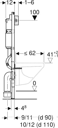 Унитаз с инсталляцией Geberit Acanto 500.128.21.A фото