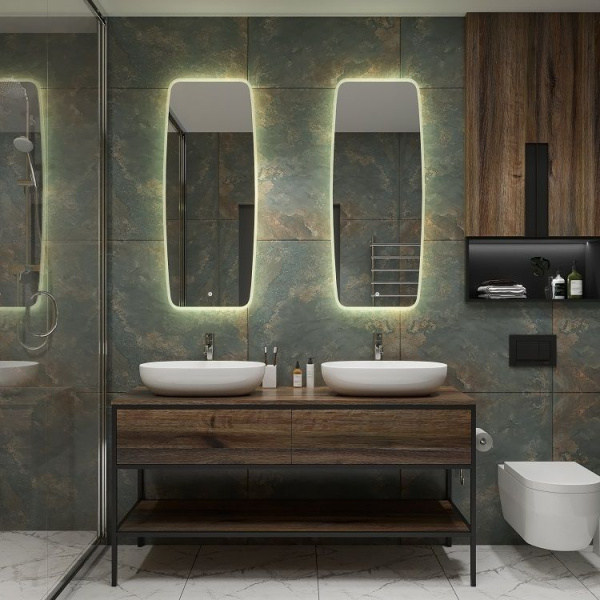 Зеркало с подсветкой Art&Max Forli AM-For-500-1200-DS-F 50x120 фото