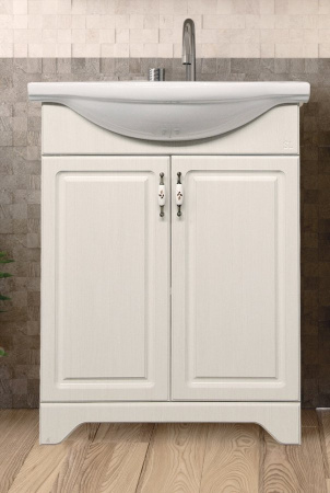 Тумба с раковиной Style Line Олеандр 2-55 ЛС-00000198 пастель фото