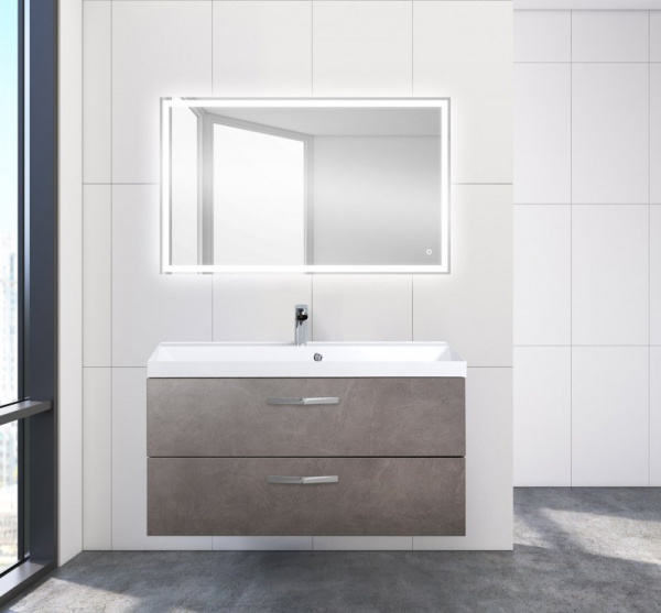Тумба под раковину Belbagno Aurora AURORA-1000-2C-SO-PG Pietra Grigio фото