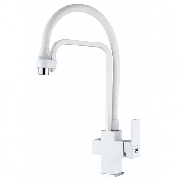 Смеситель для кухни кухни с фильтром для воды Zorg Sanitary ZR 341-8 YF WHITE фото