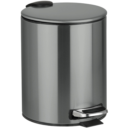 Мусорное ведро для ванной с педалью Bemeta Graphit 156315013 антрацит матовый фото