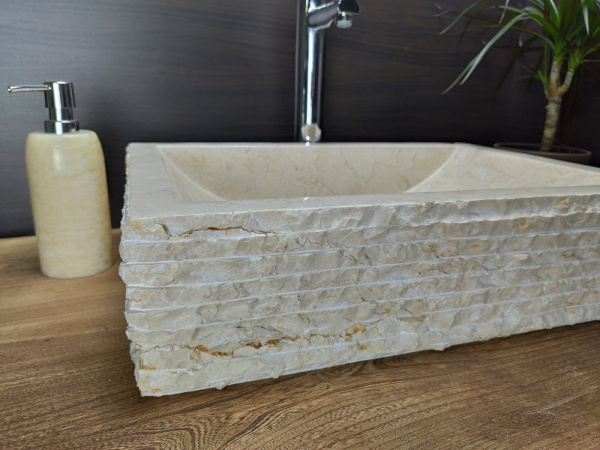 Раковина из мрамора Indo Prau Crem Marmo PM-00264 фото
