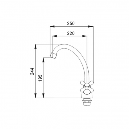 Смеситель для кухни Raiber Classic R2002 фото