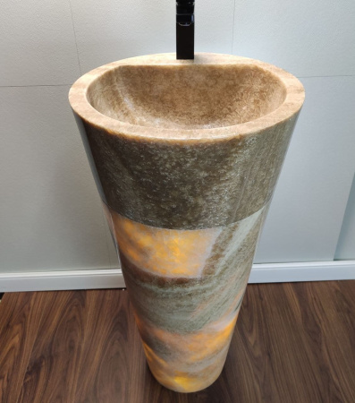 Раковина напольная из оникса Sunset ON-01347 (45*45*90) фото