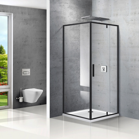 Душевой уголок Vincea Slim VPR-2SL9012CLB-R 120x90 фото