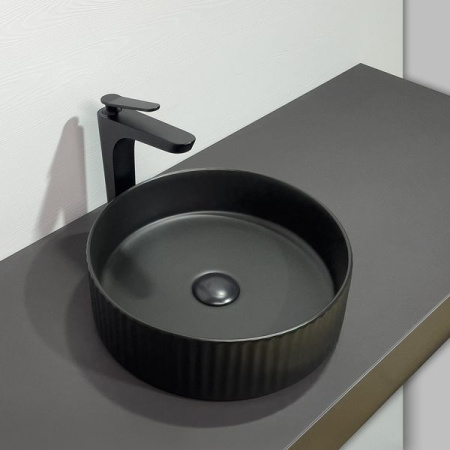 Накладная раковина Comforty 78728MB 00-00012532 36x36 черная матовая фото