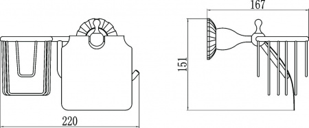 Держатель для туалетной бумаги Savol 89C S-L8951C фото