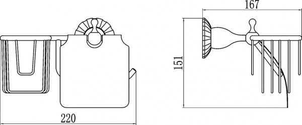 Держатель для туалетной бумаги Savol 89C S-L8951C фото