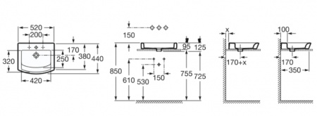 Накладная раковина  Roca Hall 32788200H 52 см фото