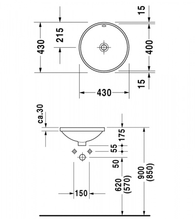 Раковина Duravit Architec 0468400000 фото