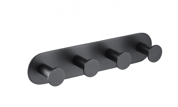 Планка с четырьмя крючками Timo Saona 13015/03 черная фото