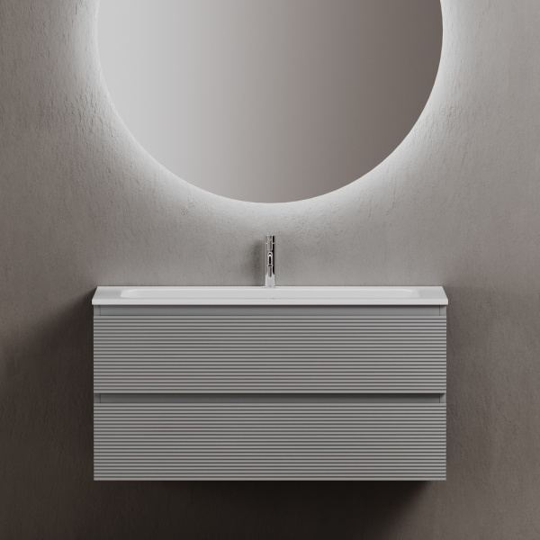 Тумба под раковину Sancos Folk FL100ES Ergraut soft фото