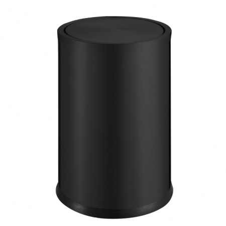 Мусорное ведро для ванной WeltWasser WW BINGO BL 6L черное матовое фото