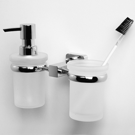 Дозатор для жидкого мыла со стаканом WasserKRAFT Lippe K-6589 фото