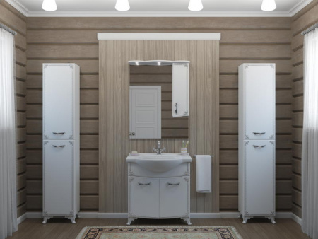 Тумба под раковину Kaksa Классик-Д 004067 80 см серебро фото