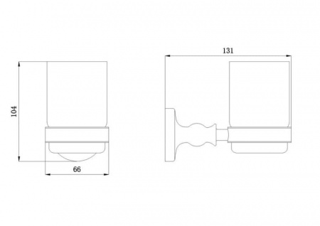 Стакан для зубных щеток Rush Crete CR35310 фото