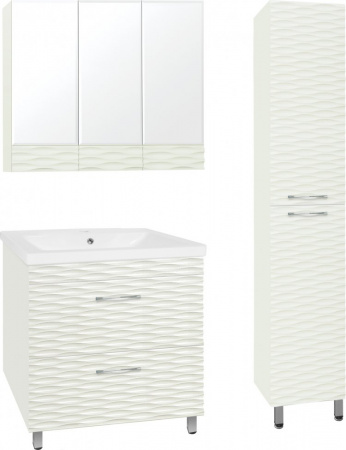 Зеркало-шкаф Style Line Ассоль 80 Люкс техноплатина фото