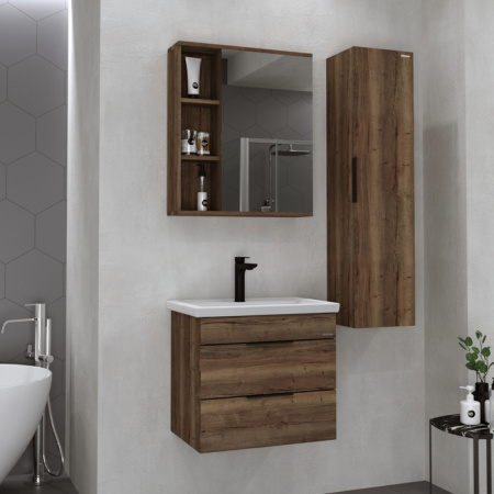 Зеркало-шкаф Grossman Форта 60 2060032 темный дуб галифакс фото