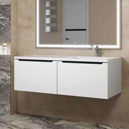 Тумба под раковину Uperwood Tanos 120 291020264 белая/графит фото
