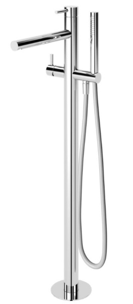 Напольный смеситель для ванны с душем Cezares Leaf LEAF-VDP-01 Хром фото