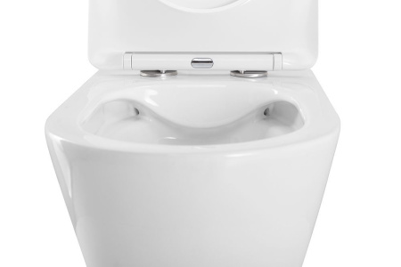 Унитаз подвесной безободковый Art&Max Romantic AM213CHR/SC с сиденьем фото