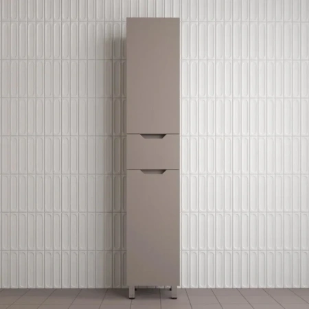 Шкаф-пенал напольный Style Line Остин ЛС-00002414 тауп темный фото