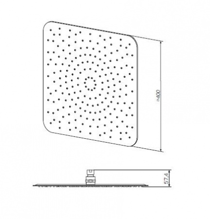 Верхний тропический душ Am.Pm F05S0004 фото