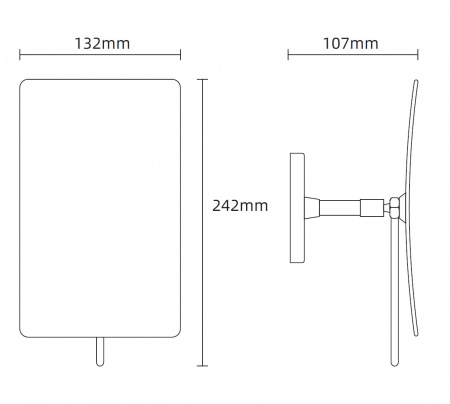 Косметическое зеркало для ванной Boheme Q 506-CR хром фото