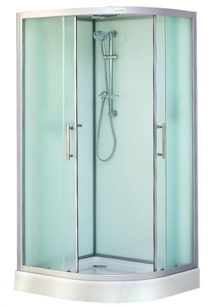 Душевая кабина Esbano ESKB110CR (со стеклянной крышей) 110х110 фото