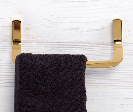 Полотенцедержатель WasserKRAFT Sauer K-7960 глянцевое золото фото