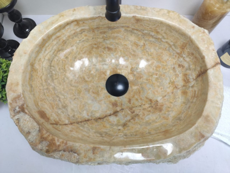 Накладная раковина из оникса Indo Erozy BENA EO-00078 фото