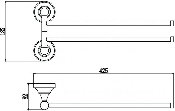 Полотенцедержатель Savol 68A S-06802A фото
