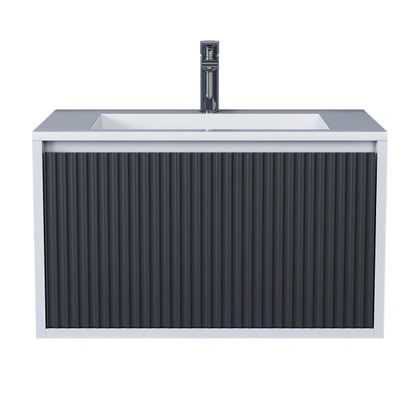 Тумба под раковину Uperwood Next 70 3930205150 белая/графит фото