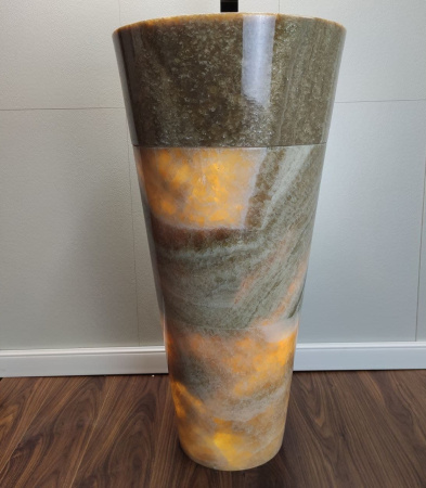 Раковина напольная из оникса Sunset ON-01347 (45*45*90) фото