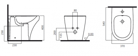 Биде напольное Am.Pm Inspire C503111WH фото
