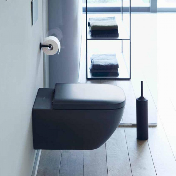 Унитаз подвесной Duravit Happy D.2 Plus 2222098900 антрацит матовый фото