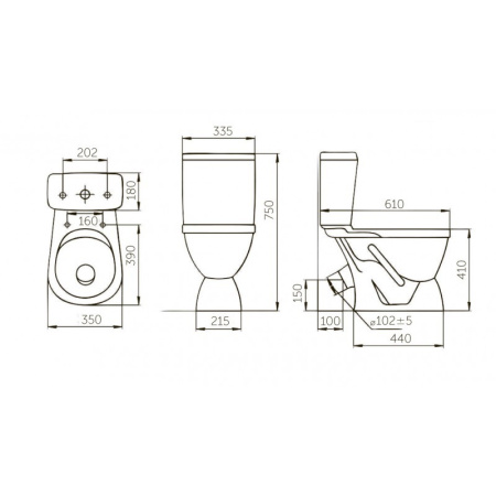 Унитаз-компакт напольный Rosa Лира 423221 зеленый, с сиденьем фото