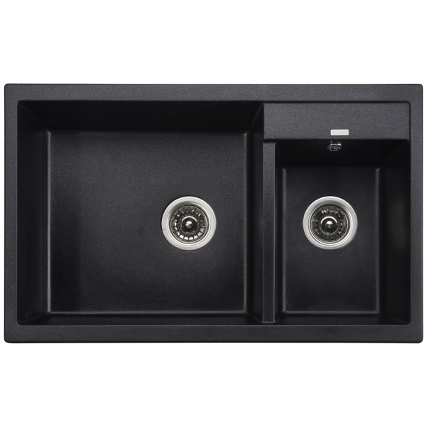 Мойка кухонная Kaiser KG2M-8050-BP черный мрамор фото