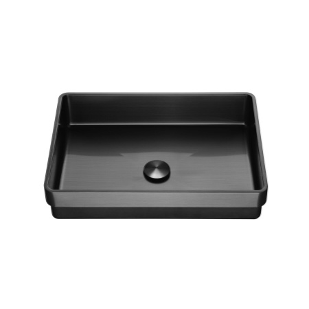 Раковина встраиваемая сверху Abber Wasser Kreis AF2401MB черная матовая фото