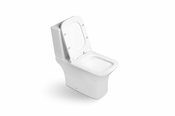 Унитаз напольный безободковый SantiLine SL-5023 с сиденьем фото