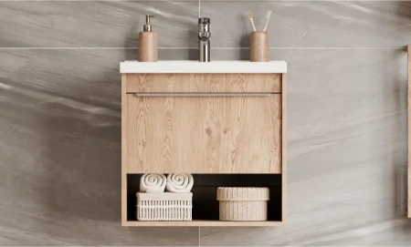 Тумба под раковину Акватон Хоуп 60 1A287201HP6C0 орех фото