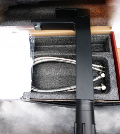 Высокий смеситель для раковины Kaiser Elite 01111-2 черный фото