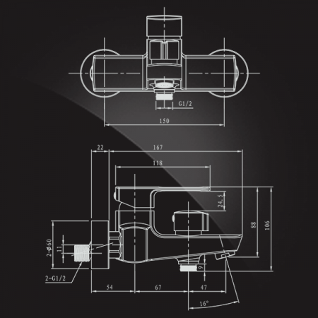 Смеситель для ванны с душем Elghansa Scarlett New 2322245 фото