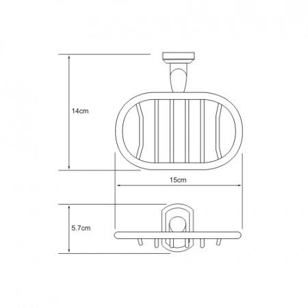 Мыльница настенная решетка WasserKRAFT Oder K-3069 фото
