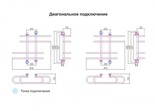 Водяной полотенцесушитель Сунержа Фурор 00-0108-6090 фото