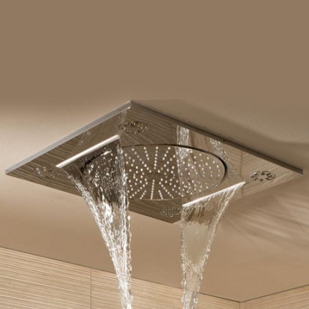 Потолочный тропический душ Grohe Rainshower F-Series 27939001 381х456 мм фото