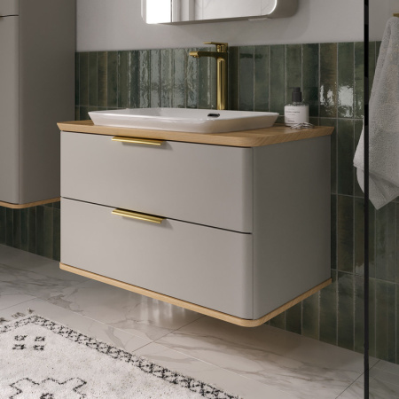 Тумба под накладную раковину EQUIL Desert 80 tpDSRT80.2Y-25 амарок фото