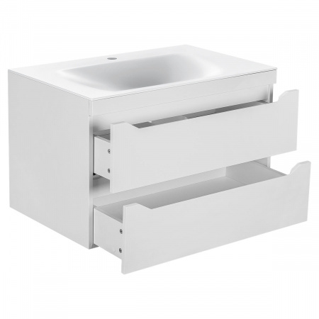 Тумба под раковину Vincea Fine VMC-2F800GW 80 см белая фото