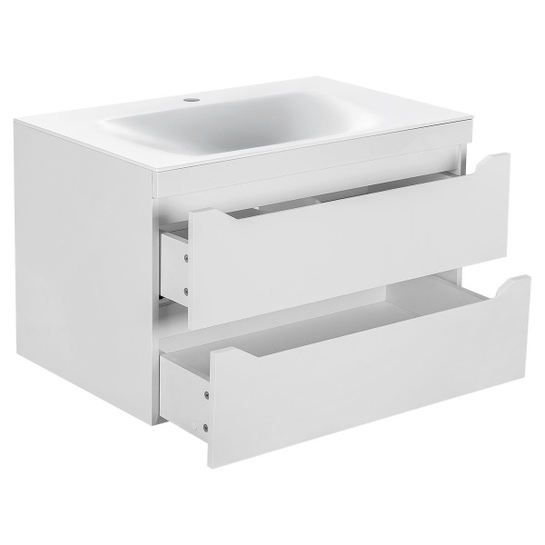 Тумба под раковину Vincea Fine VMC-2F800GW 80 см белая фото